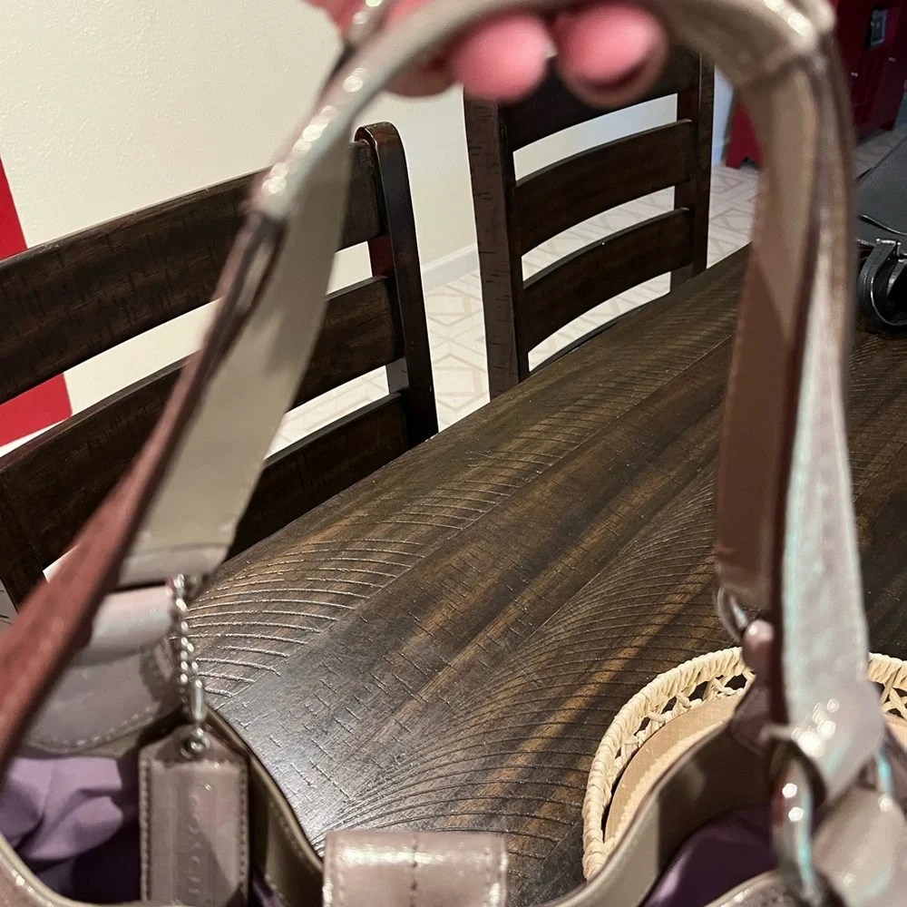 Coach Metallic Pink Shoulder Bag - Picture 9 of 12